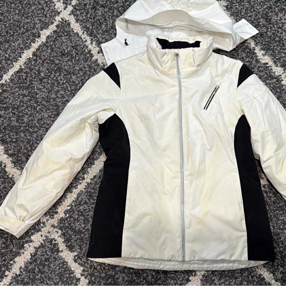 White and‎ Black Hooded Jacket